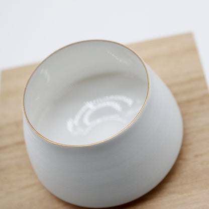 Eggshell Sake Cup Fuji
