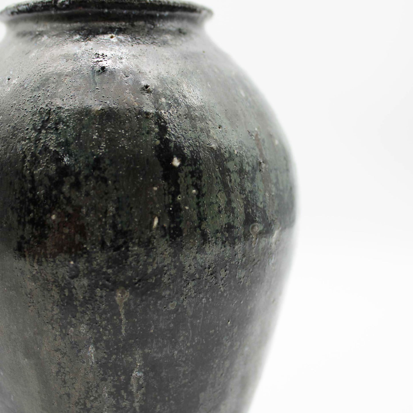 Vase Black Glaze C 604_Toru Hatta