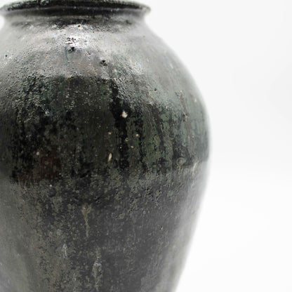 Vase Black Glaze C 604_Toru Hatta