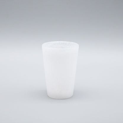 SAKE glass _glass casting white_Yohei Goto