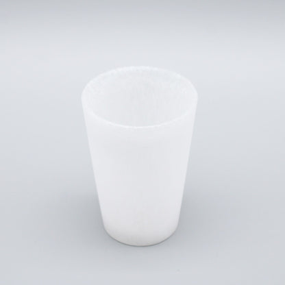 SAKE glass _glass casting white_Yohei Goto