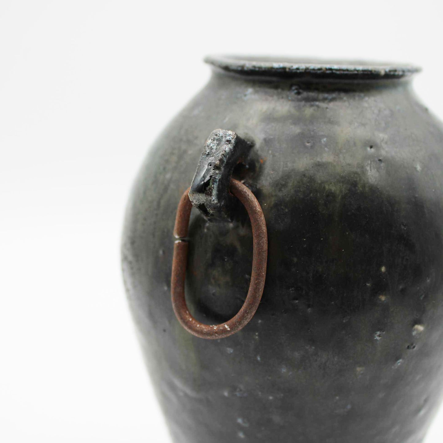 Vase Black Glaze C 604_Toru Hatta