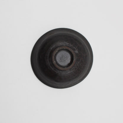 Black glaze rice bowl 57A_Kanata Shisama