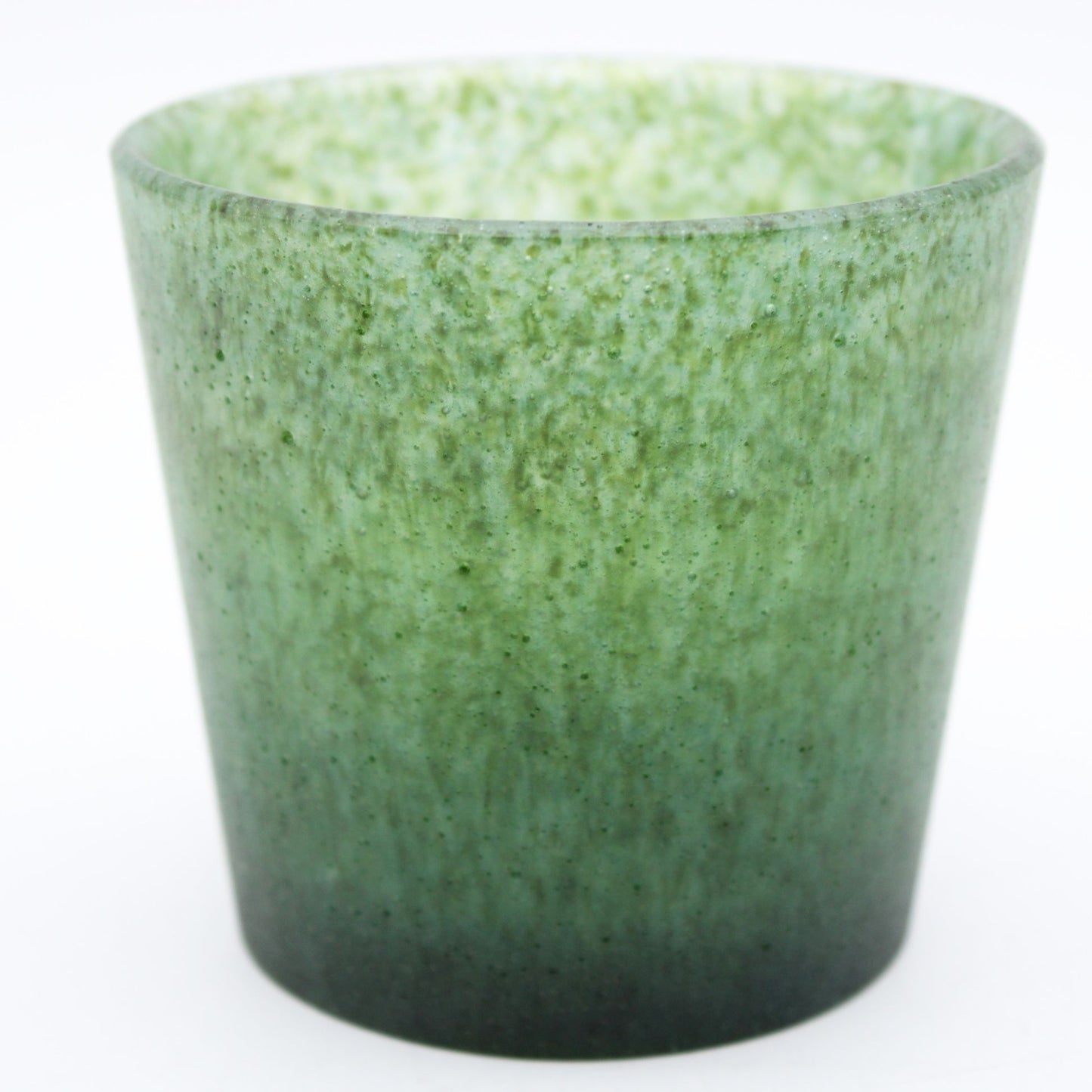 Cup_glass casting deep green_Yohei Goto