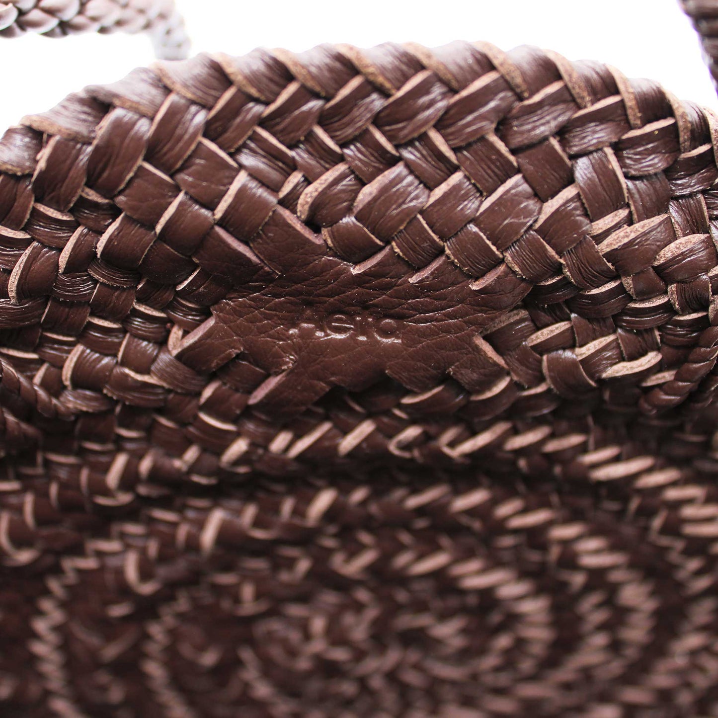 CIRCLE BASKET M DARK BROWN