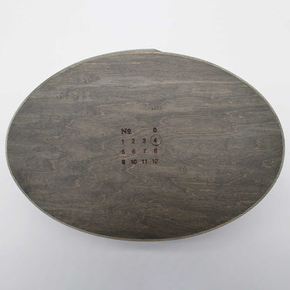 OVAL BOX R #4 Natural Dye