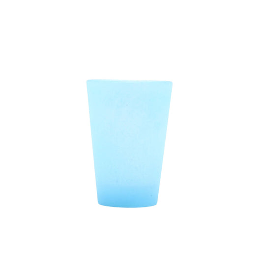 SAKE glass _glass casting blue_Yohei Goto