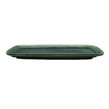 Rectangular plateOribe Glaze 603_Michikazu Sakai