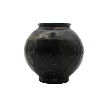 Vase Black Glaze C 604_Toru Hatta