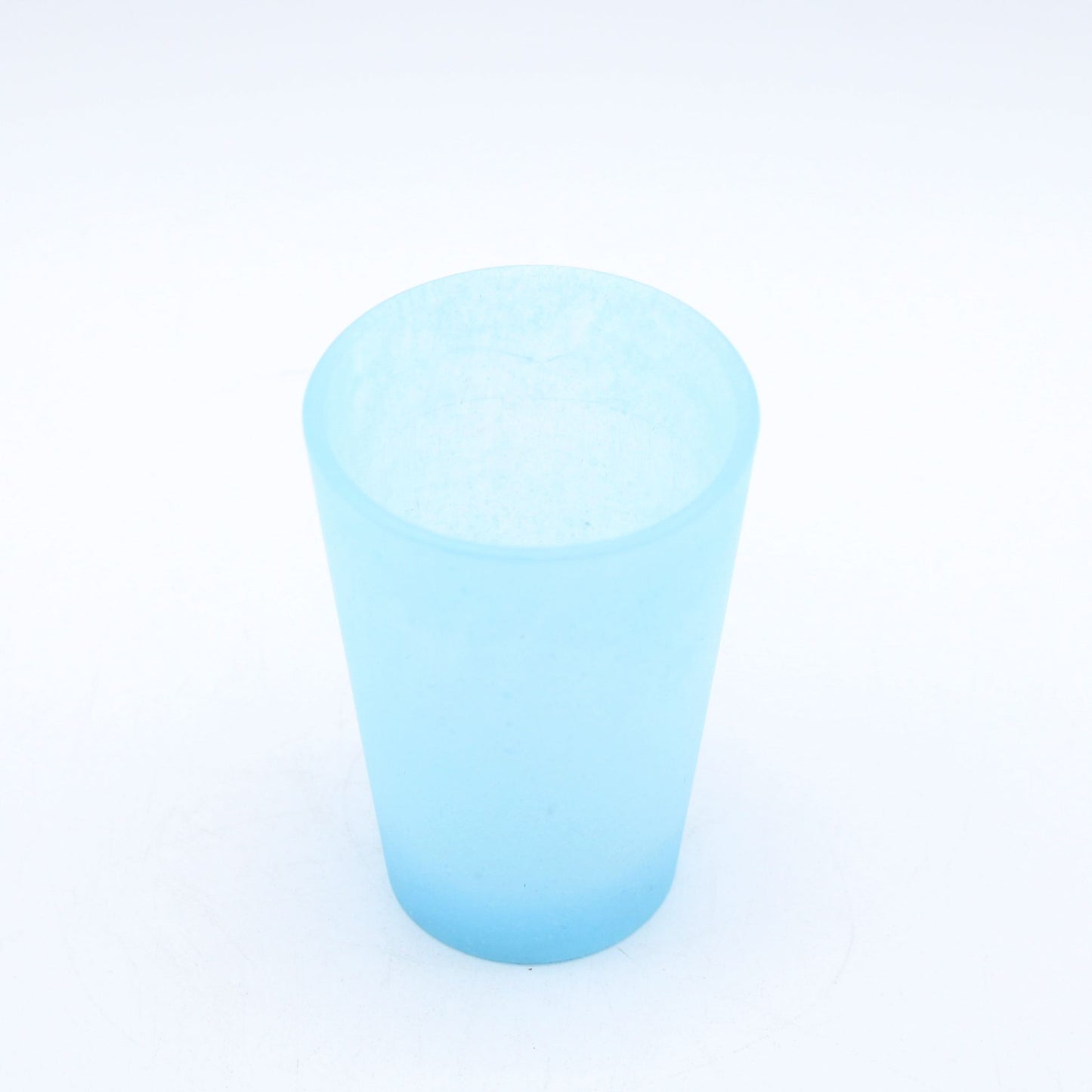 SAKE glass _glass casting blue_Yohei Goto