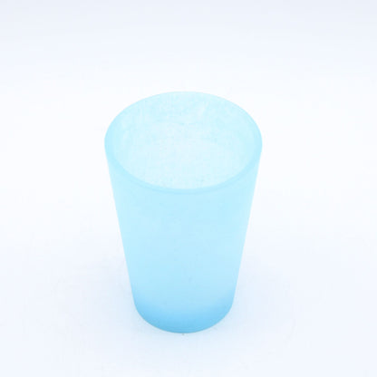 SAKE glass _glass casting blue_Yohei Goto