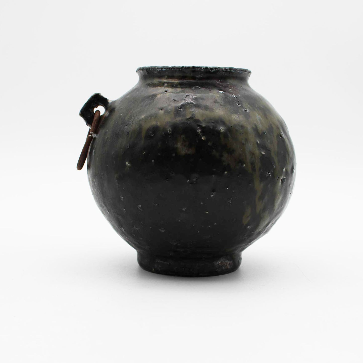 Vase Black Glaze C 604_Toru Hatta