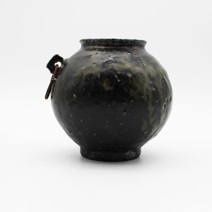 Vase Black Glaze C 604_Toru Hatta