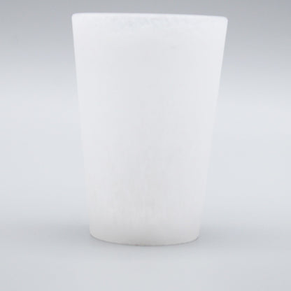 SAKE glass _glass casting white_Yohei Goto