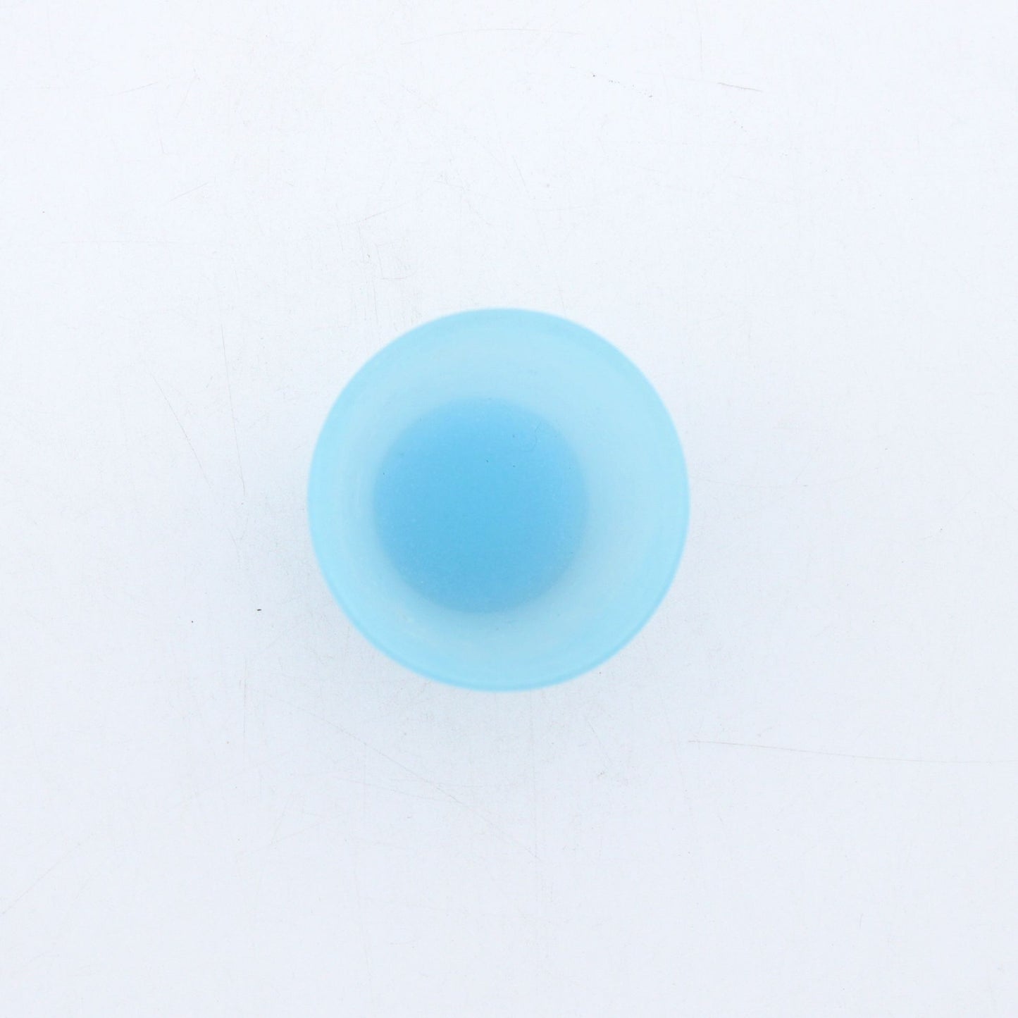 SAKE glass _glass casting blue_Yohei Goto