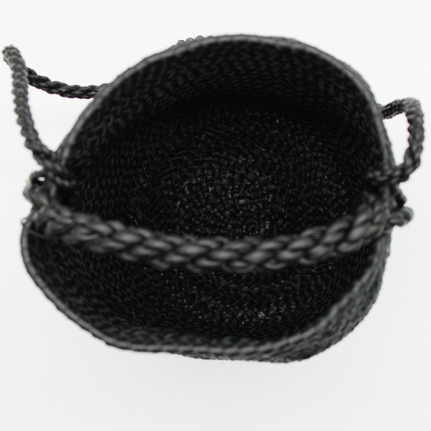 CYLINDER BASKET W handle BLACK