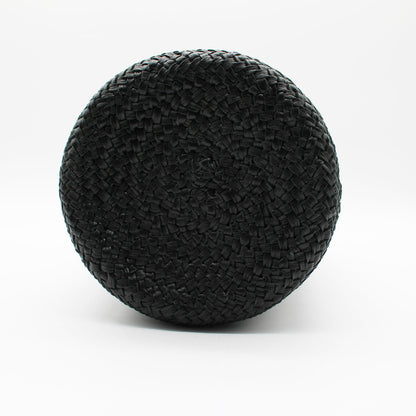 CYLINDER BASKET W handle BLACK