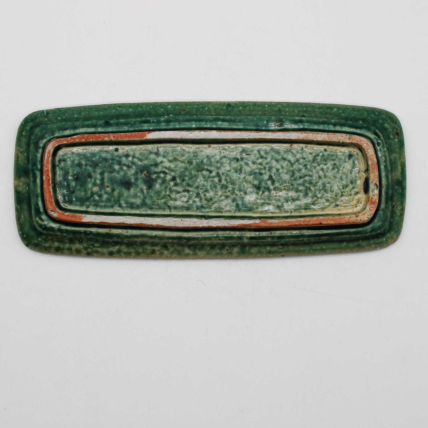 Rectangular plateOribe Glaze 603_Michikazu Sakai