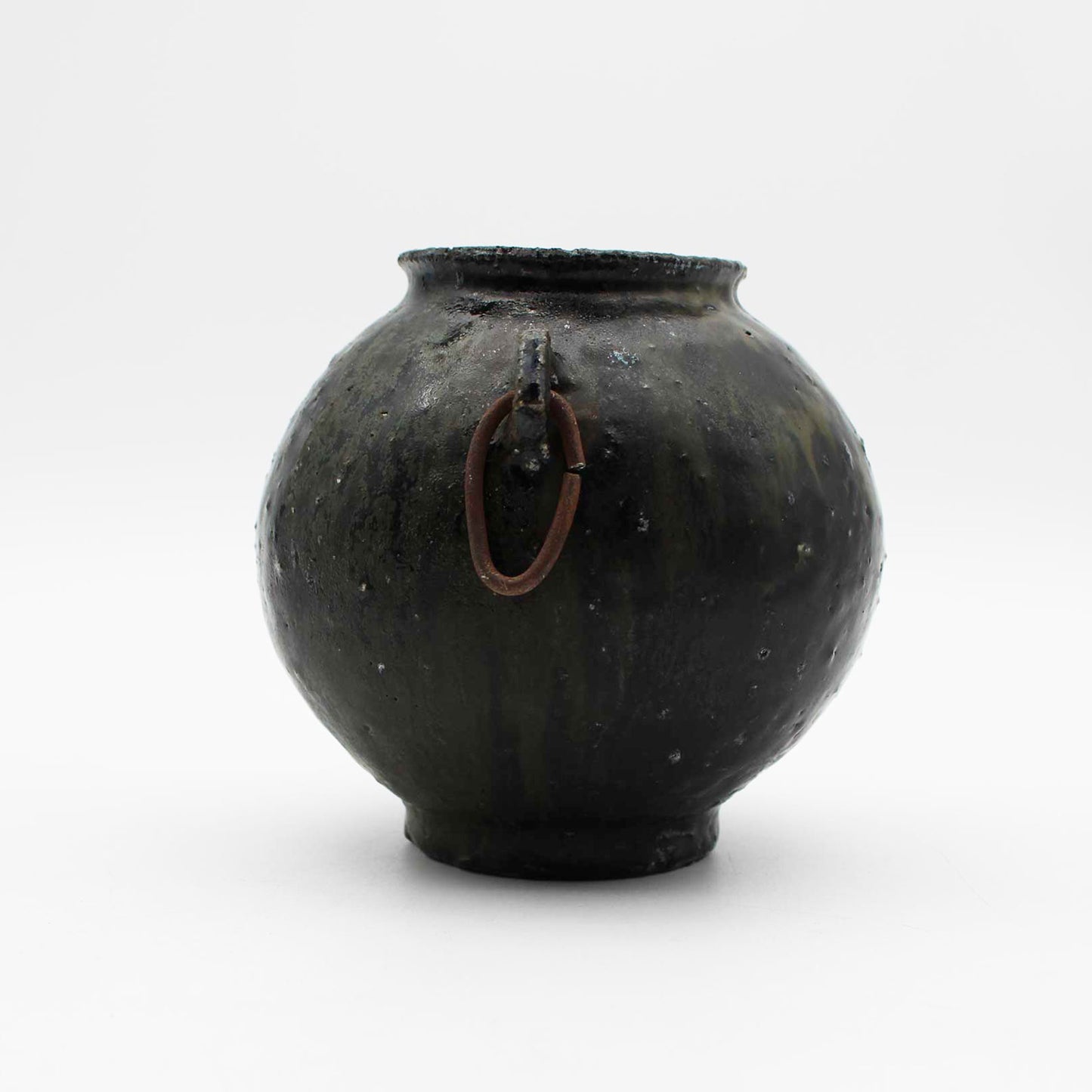 Vase Black Glaze C 604_Toru Hatta