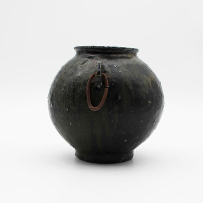 Vase Black Glaze C 604_Toru Hatta