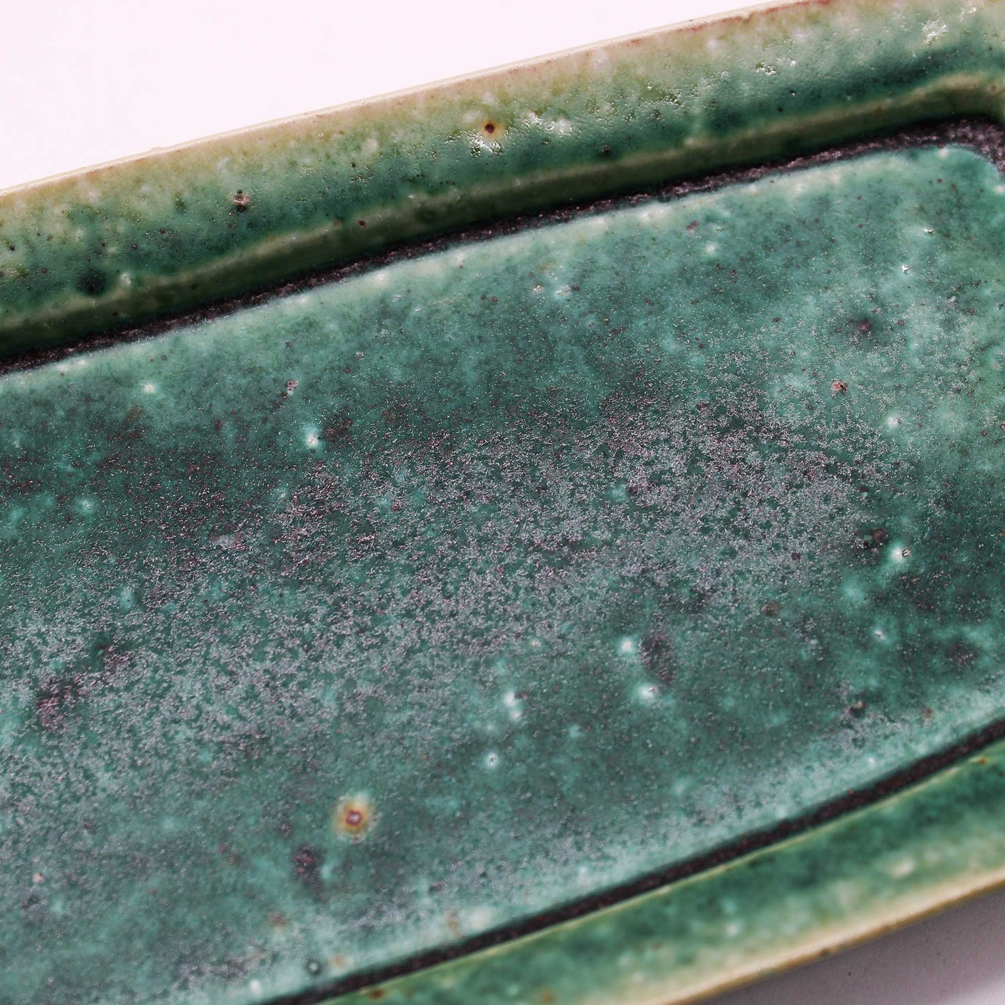 Rectangular plateOribe Glaze 603_Michikazu Sakai