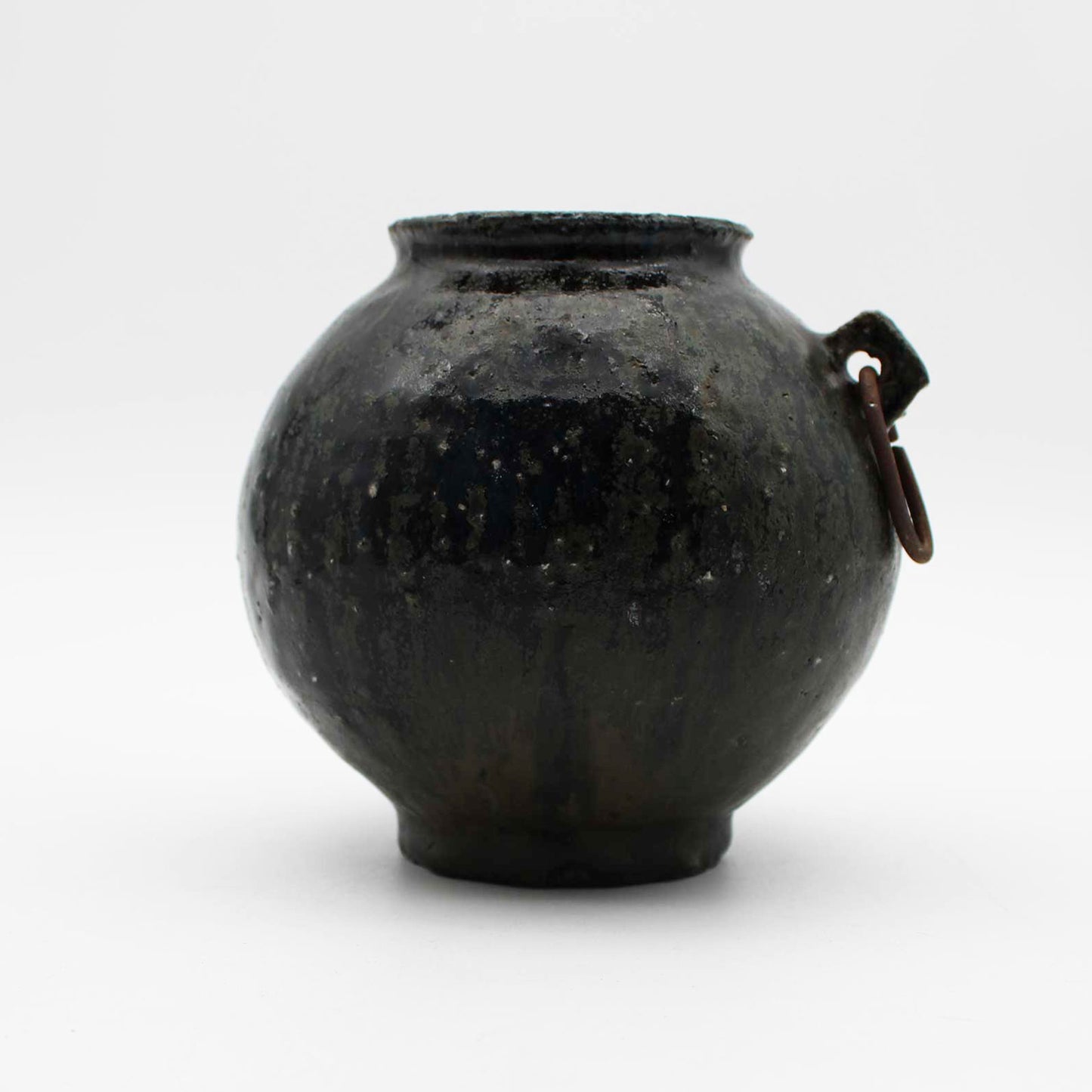 Vase Black Glaze C 604_Toru Hatta