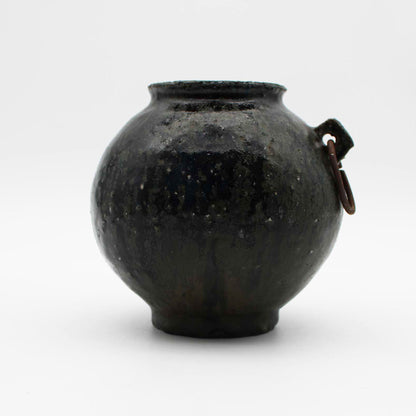 Vase Black Glaze C 604_Toru Hatta