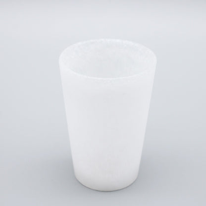 SAKE glass _glass casting white_Yohei Goto