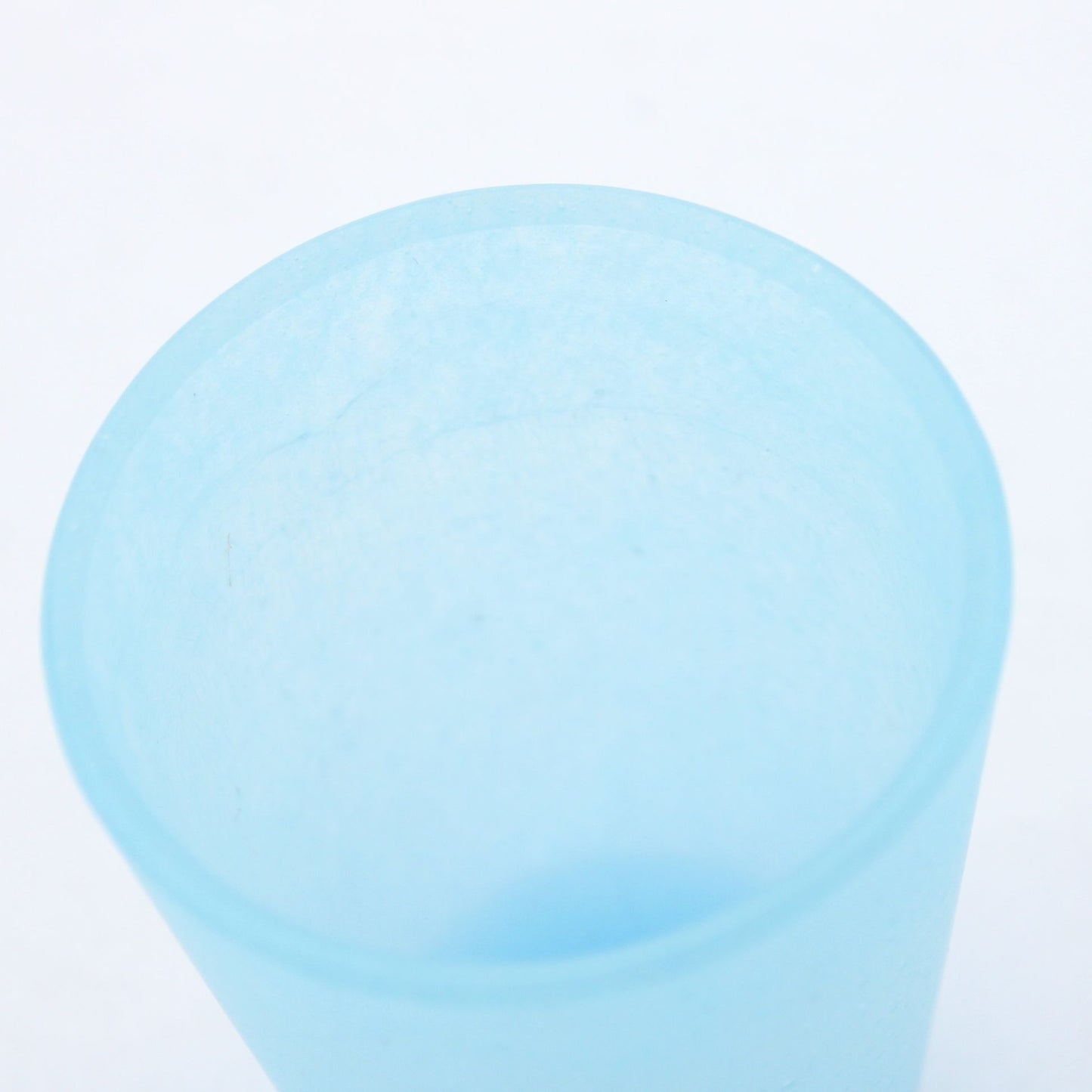 SAKE glass _glass casting blue_Yohei Goto