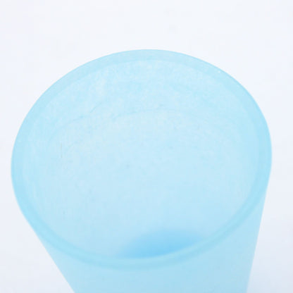 SAKE glass _glass casting blue_Yohei Goto
