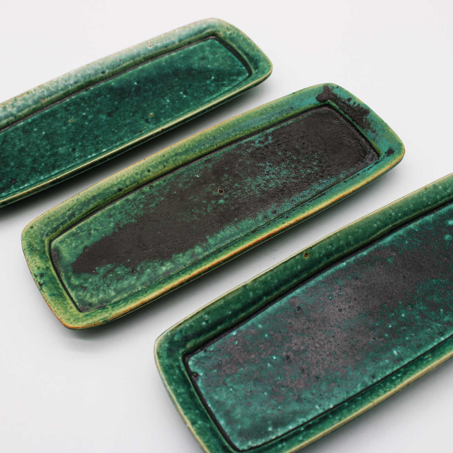 Rectangular plateOribe Glaze 603_Michikazu Sakai