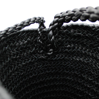 CYLINDER BASKET W handle BLACK