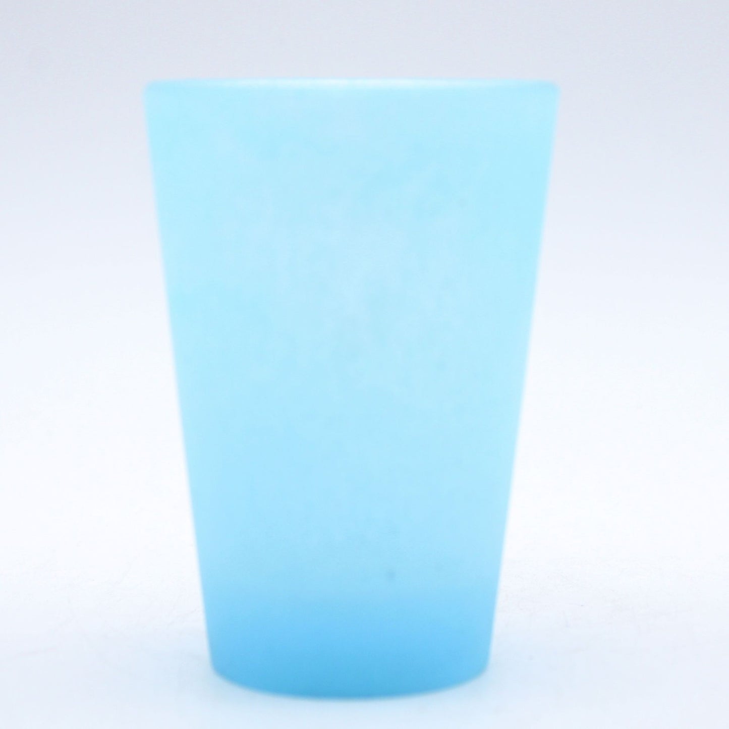 SAKE glass _glass casting blue_Yohei Goto
