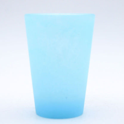 SAKE glass _glass casting blue_Yohei Goto