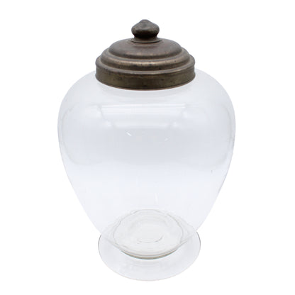 Vintage Glass Bin _65