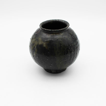 Vase Black Glaze C 604_Toru Hatta
