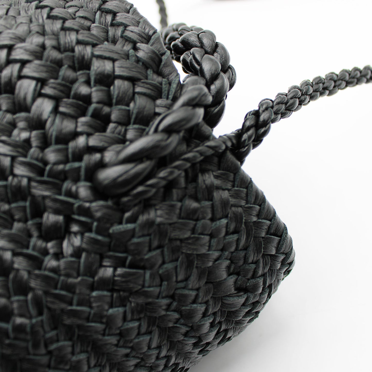 CYLINDER BASKET W handle BLACK