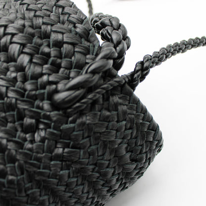 CYLINDER BASKET W handle BLACK
