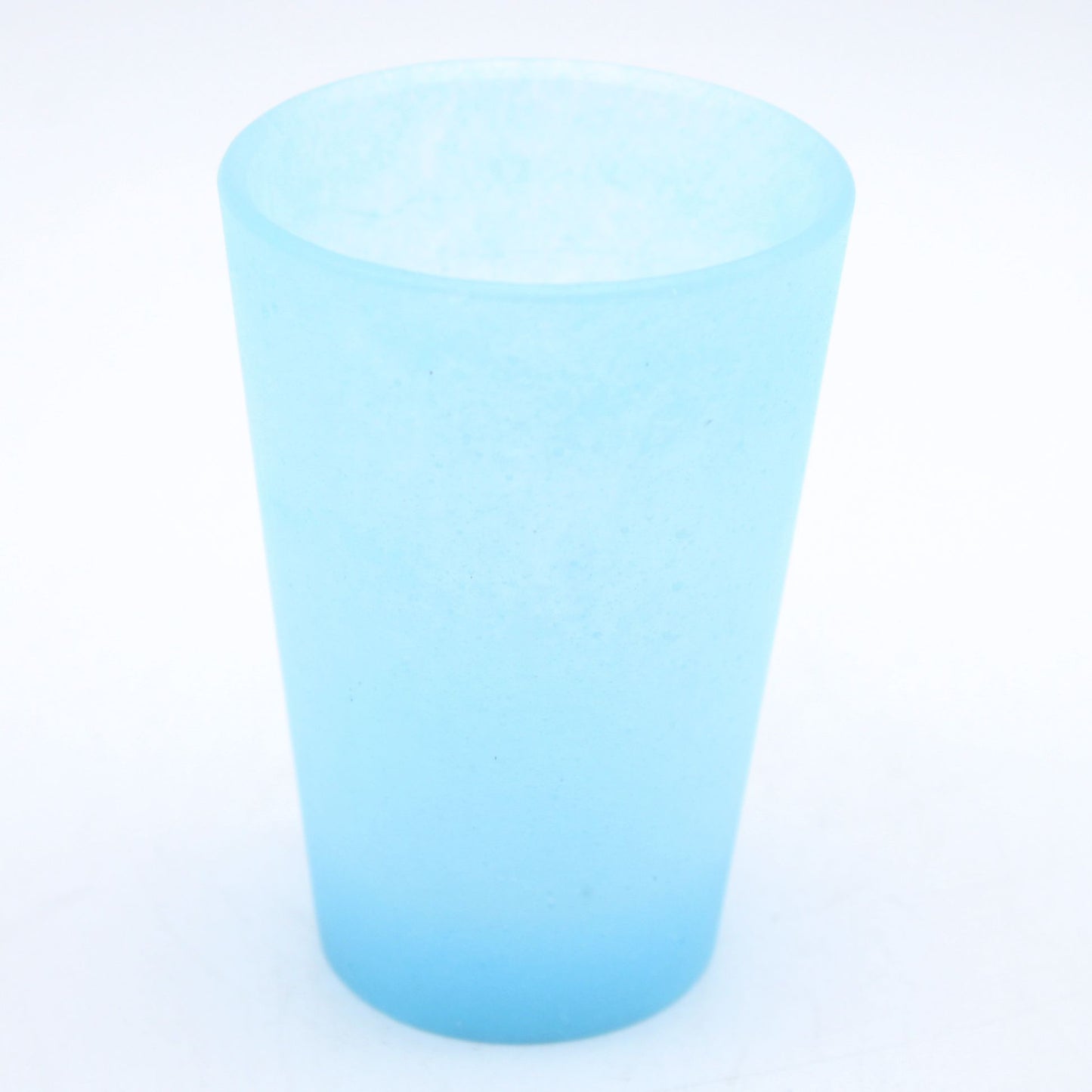 SAKE glass _glass casting blue_Yohei Goto