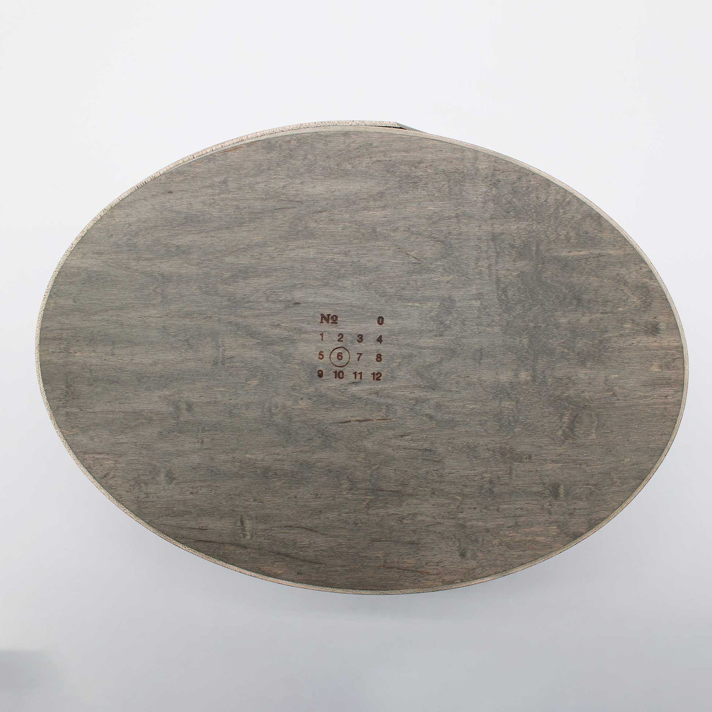 OVAL BOX R #6 Natural Dye