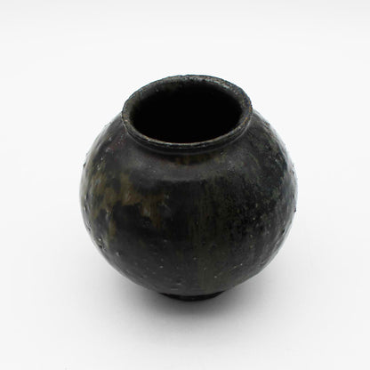 Vase Black Glaze C 604_Toru Hatta