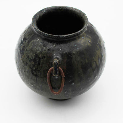 Vase Black Glaze C 604_Toru Hatta