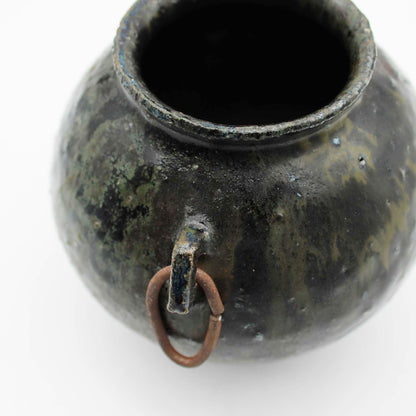 Vase Black Glaze C 604_Toru Hatta