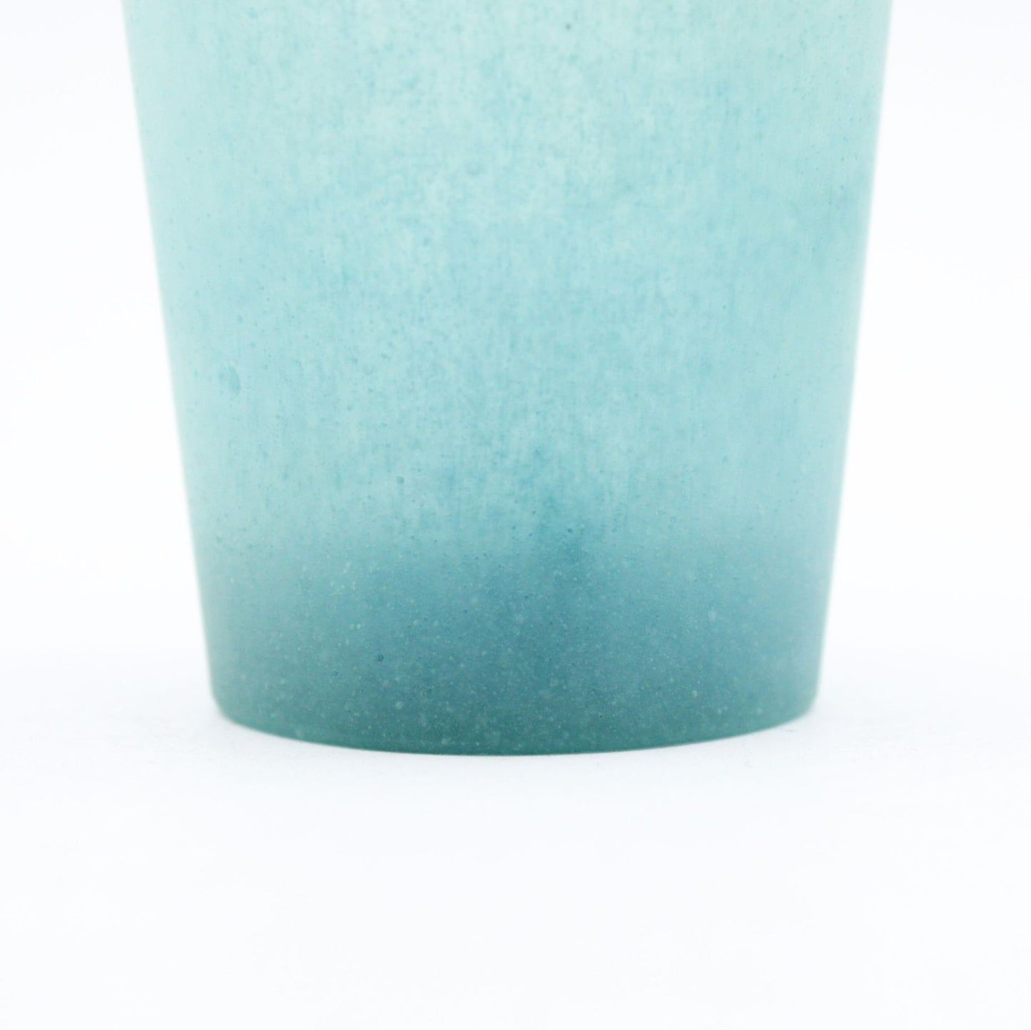 SAKE glass _glass casting deep green _Yohei Goto