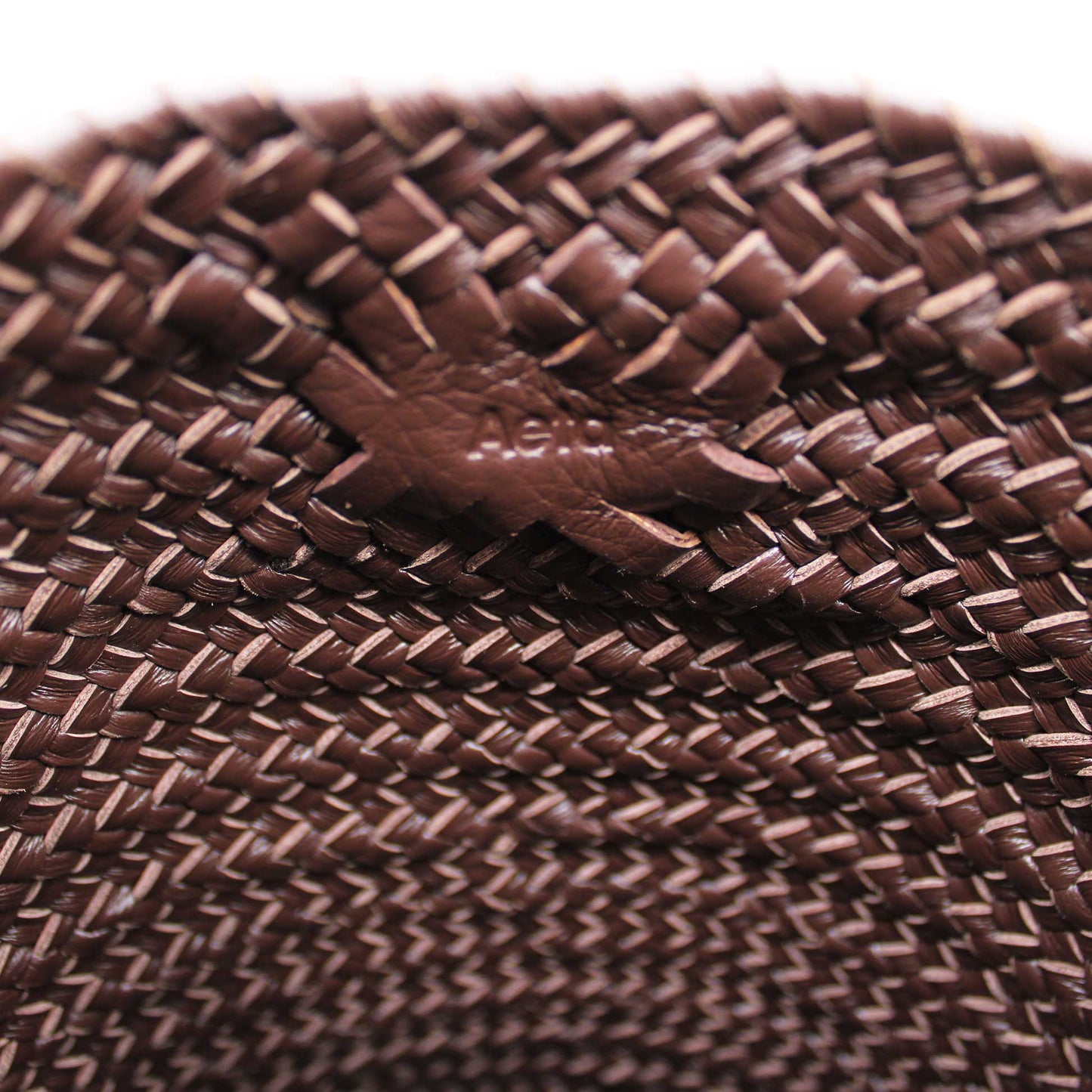 CYLINDER BASKET W handle DARK BROWN