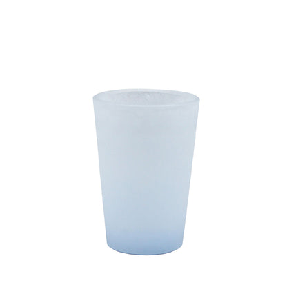 SAKE glass _glass casting pale blue_Yohei Goto