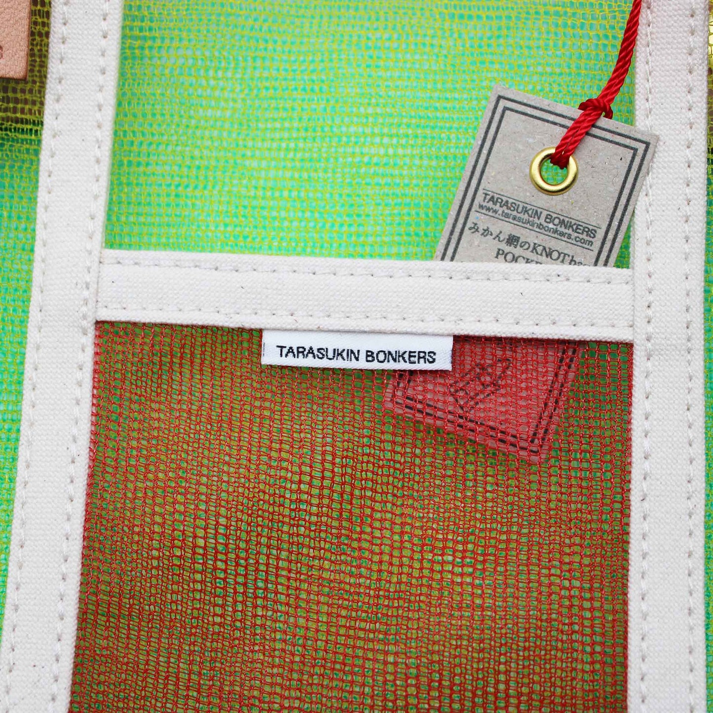 Orange net KNOT Bag Pocket S
