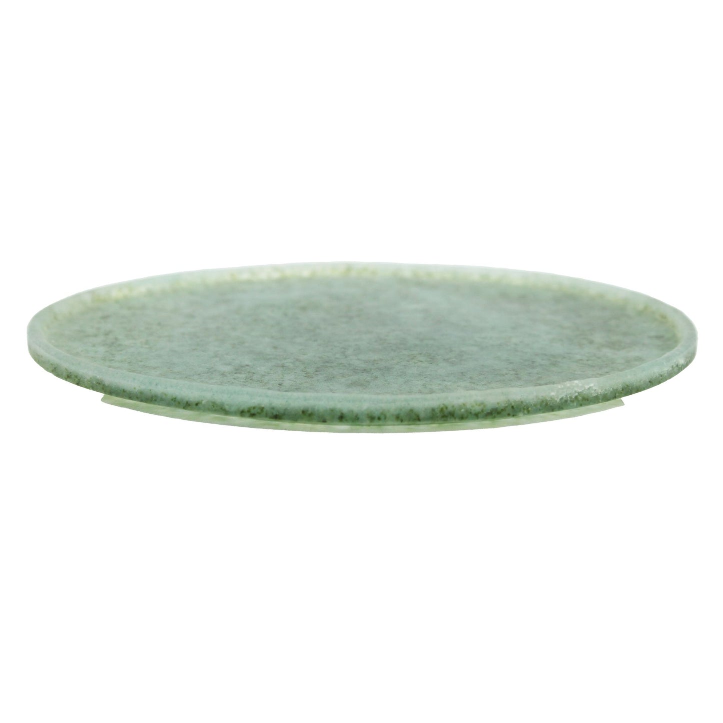 plate M_glass casting deep green_Yohei Goto