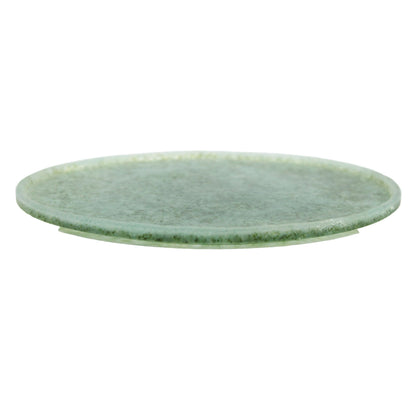 plate M_glass casting deep green_Yohei Goto