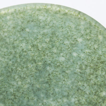 plate M_glass casting deep green_Yohei Goto